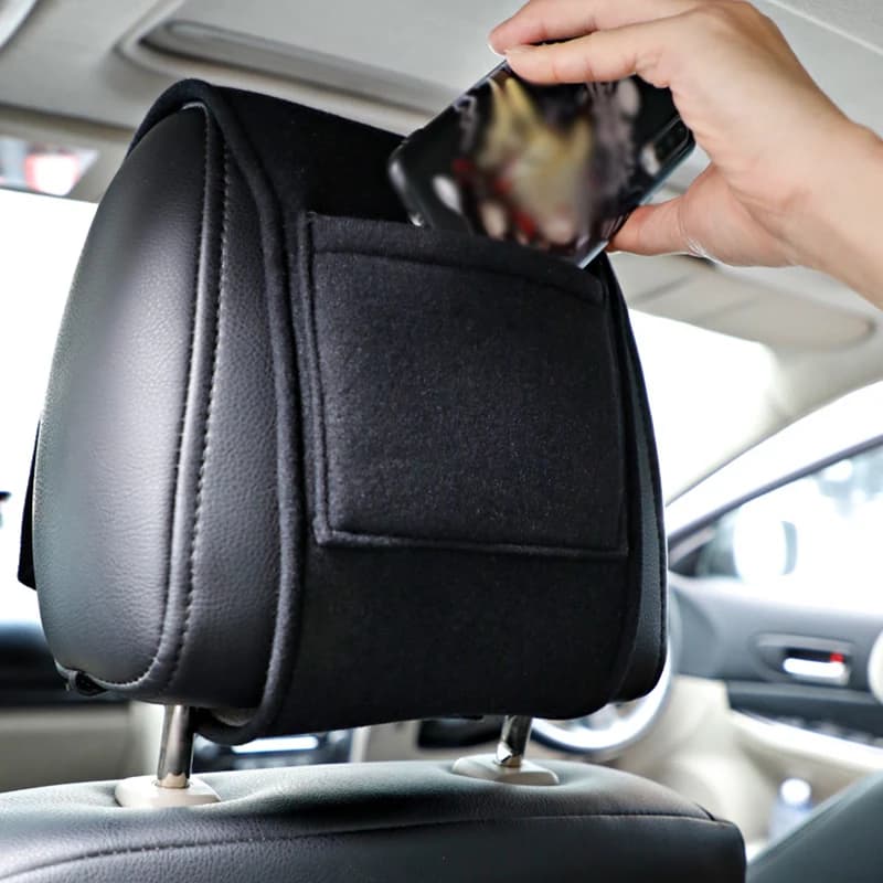 1Pc Car Headrest Cover Seat Covers With Backrest Decorative Auto Interior Modification Headrest Towel Automotive Supplies