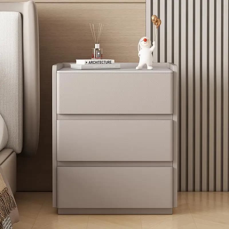 LTT solid wood bedside table light luxury high-end small floor-to-ceiling bedside storage cabinet