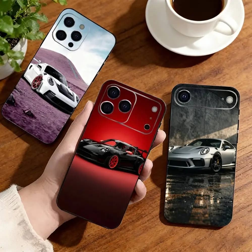 GT3 RS Car  Phone Case For iPhone17,16,15,14,13,12,11 Plus,Pro Others Soft Black Cover