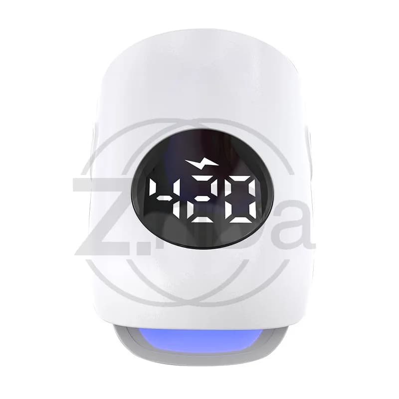 2Pcs Mini Portable Handheld UV Nail Lamp Set Red & Blue Light Nail Care System for Home Use