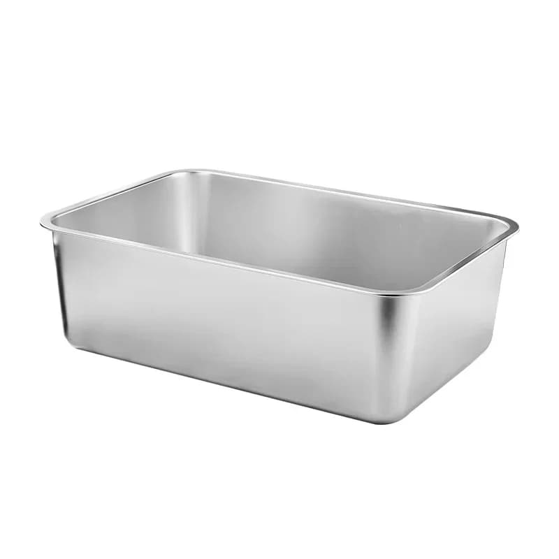 Medium and special stainless steel flat bottom square plate, tray, rectangular plate