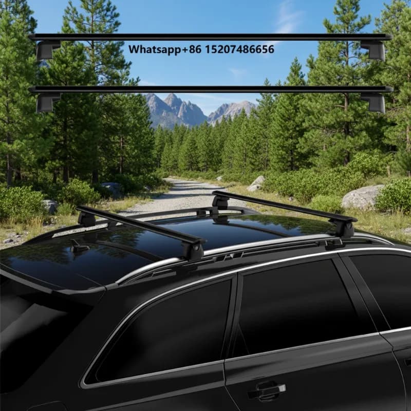 Versatile 125cm Heavy-Duty Lock Aluminum Alloy Crossbar Roof Rack System SUV/RV/Crossover 100kg+ Capacity Easy No