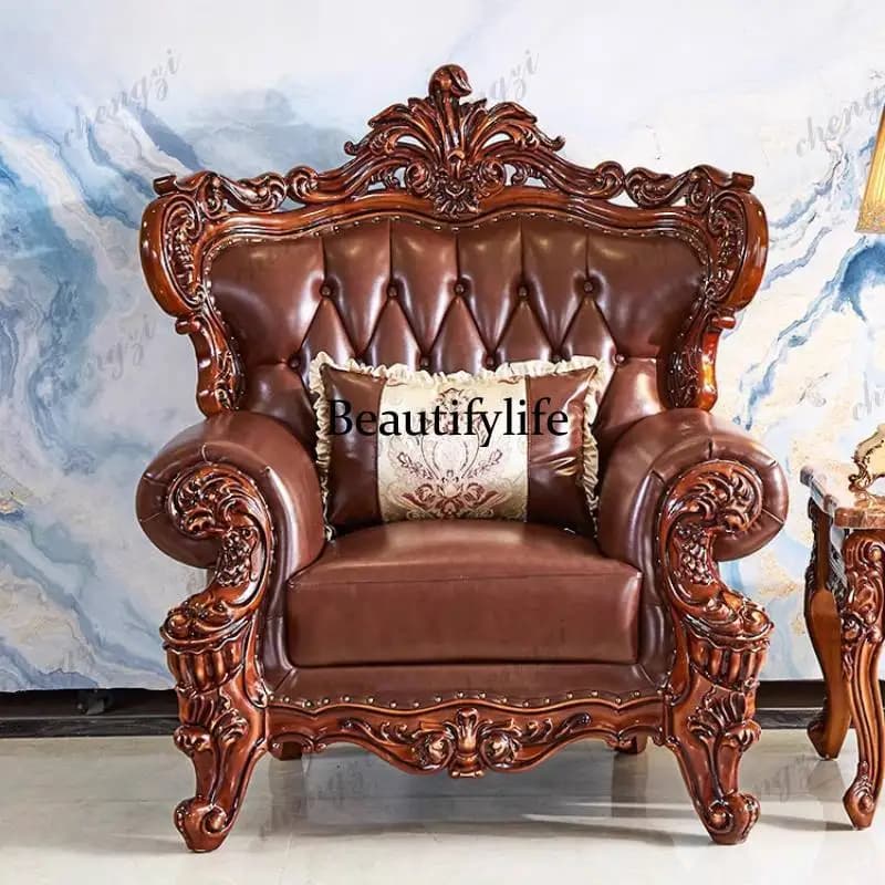 Retro Oversized Living Room Sofas Brown Designer Curved Cute Living Room Sofas Lazy Luxury Divano Soggiorno Furniture For Home