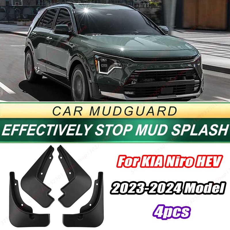 For KIA Niro HEV 2023-2024 Model 4PCS Front Rear Mud Flaps Splash Guards Fender Mudguards Auto Accessories