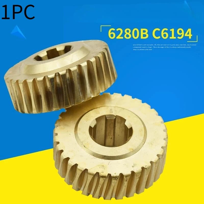 1PC 6280B Lathe Tool Box Copper Worm Gear Worm Transmission Gear Transmission Shaft Slip Crate Copper Turbine