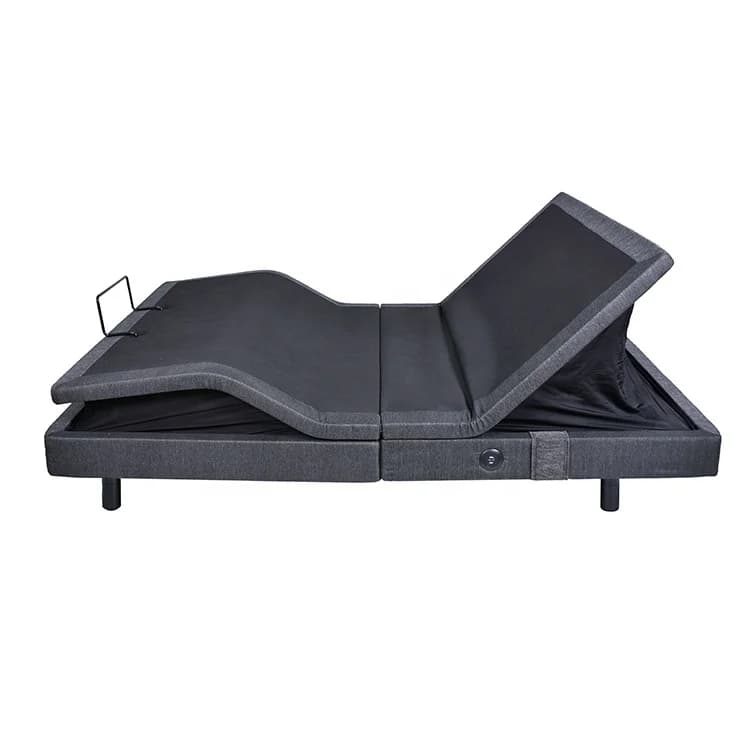 Adjustable King Size Bed Metal Bed Frame Queen Full Size Folding Hotel Beds