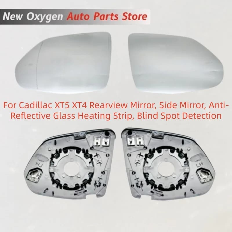 For Cadillac XT5 XT4 Rearview Mirror, Side Mirror, Anti-Reflective Glass Heating Strip, Blind Spot Detection