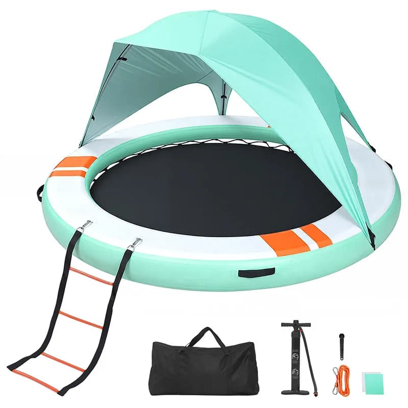 Outdoor water inflatable floating platform awning Outdoor swimming pool Leisure and entertainment facilities Portable sun