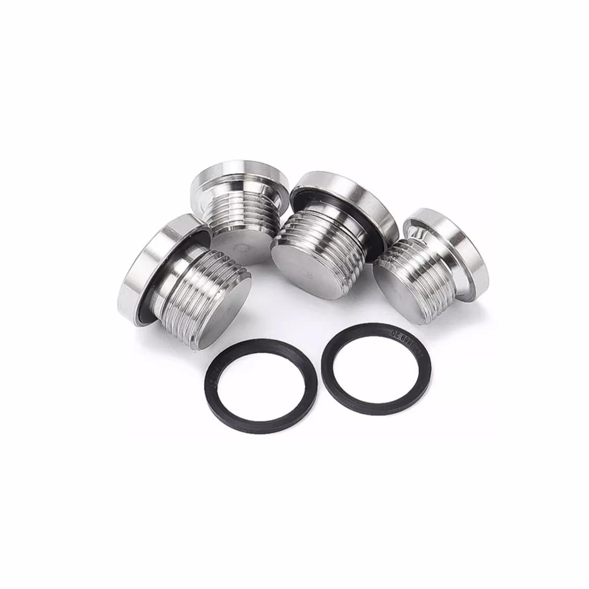 304 Stainless Steel Hexagonal Flange Face Plug Sealing Oil Plug Screw Ed Ring M24/M25~M48