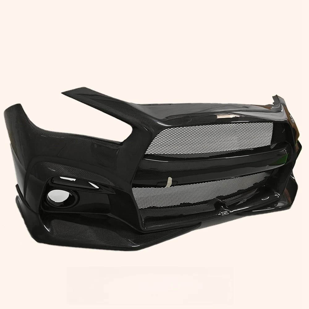 For Infiniti Q50 Carbon Fiber Vented Front Bumper Body Kit