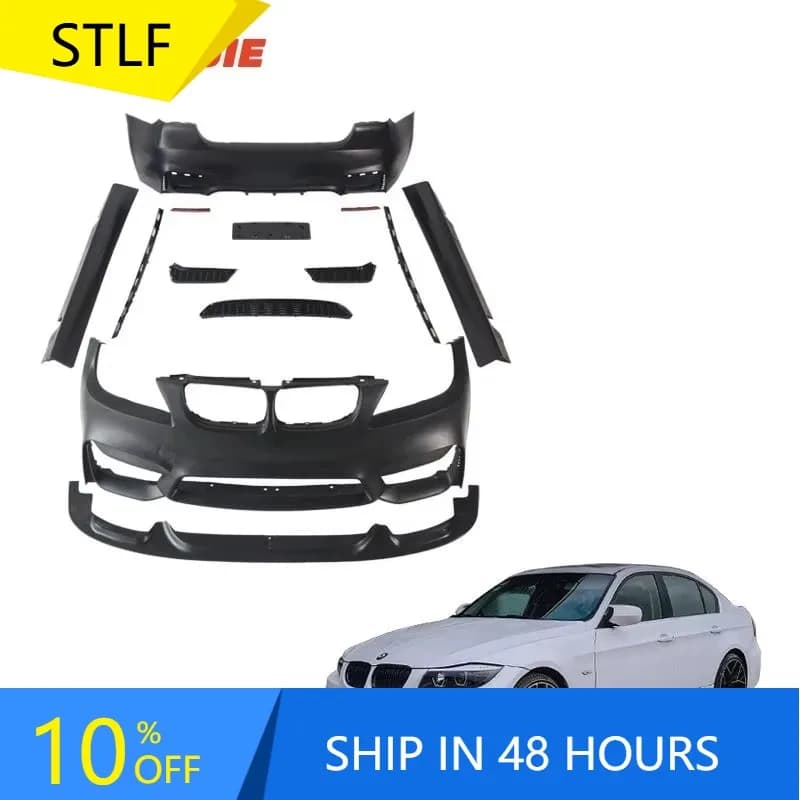 Zuimi High-end PP Material Body Kits 3 Series E90 E91 Upgrade M4 Accessories Side Skirt Car Bumper For E90 Bodykit Front Rea
