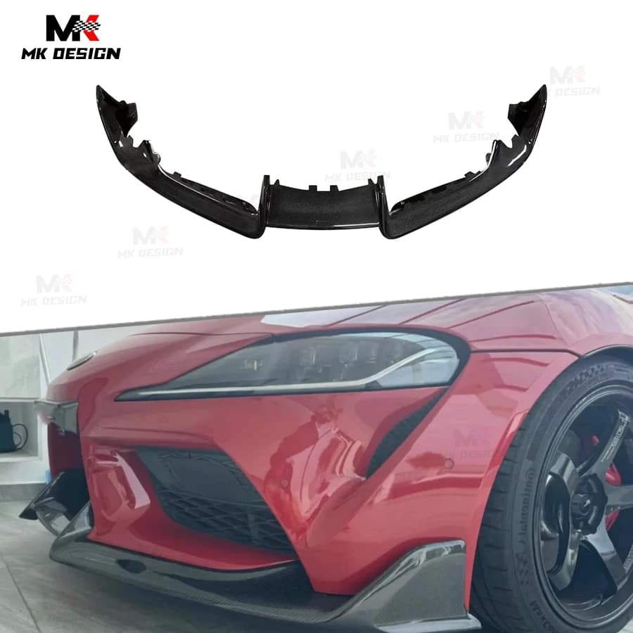 Carbon Fiber A Style Front Bumper Lip Chin Spoiler for Supra A90 A91 MK5 19+ Front Lip Splitter Car Accessories