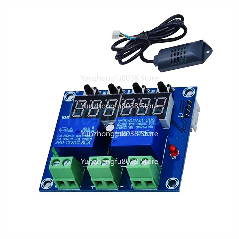 XH-M452 Humidity Light Emitting Diode Digital Thermostat Humidity Regulator DC 12v Household Temperature and Humidity Controller