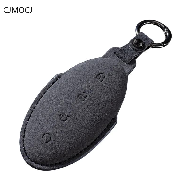 For 2023 BYD Yangwang U8 Key Case Cover Chain, Suede Car Key Fob Shell, Shockproof Luxury Smart Keychain, Yangwang Accessories