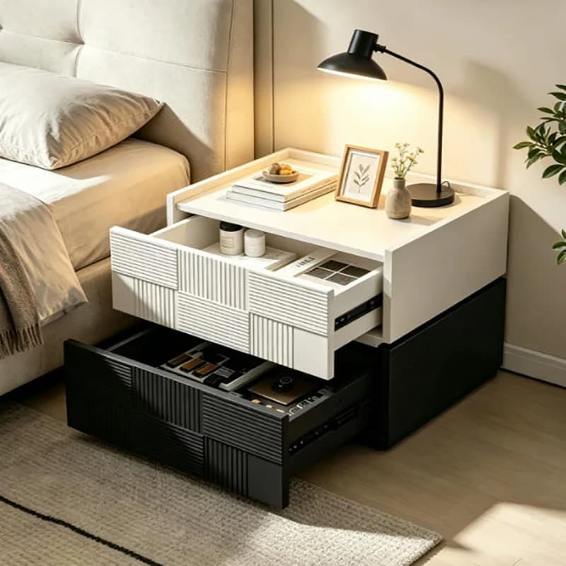 Trendy Nordic Nightstand Luxury Modern Storage Vintage Aesthetic Interior Display Nightstand Mesilla De Noche Bedroom Furniture