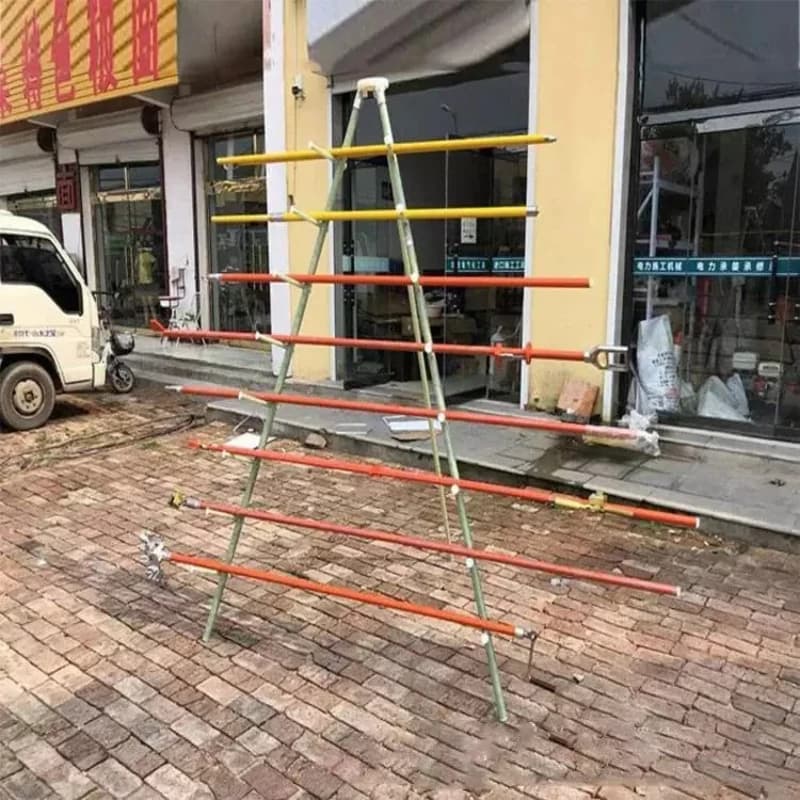 Multi-layer insulating rod moisture-proof placement rack, ground storage rack, triangular tool storage hanger, insulating