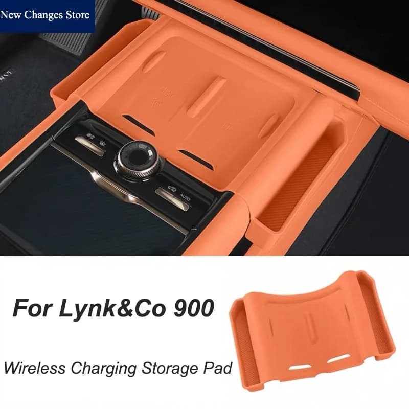 For Lynk&Co 900 2025 Center Console Wireless Charging Pad Mat Anti-scratched Silicone Protective Pad Car Modified Accessories