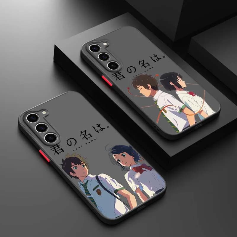 Popular Anime Your Name Phone Case For Samsung Galaxy S26 S25 S24 S23 S22 S21 FE Plus Ultra 5G Frosted Translucent Cover