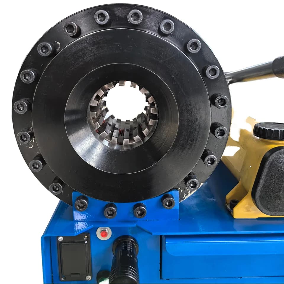 Wanrun Semi-Automatic Hydraulic Pipe Crimper Pressure Hose Squeezing Machine Hose Press Crimping Tool End Forming 150T Force