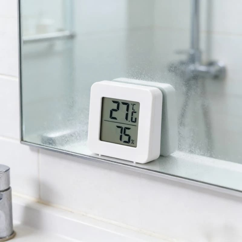 Mini Digital Thermometer with Wall Mount Sensor, Temperature Gauge for Room, Hygrometer, LCD Screen for Home Use
