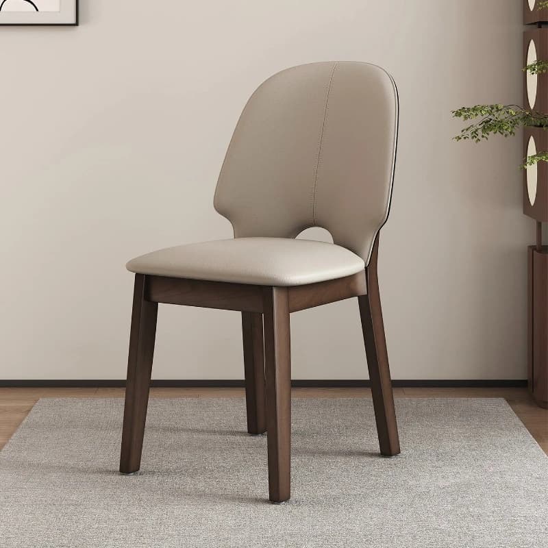 minimalist Modern Dining chairs simple walnut wood home Italian back chair light luxury sillas de comedor Furniture for home