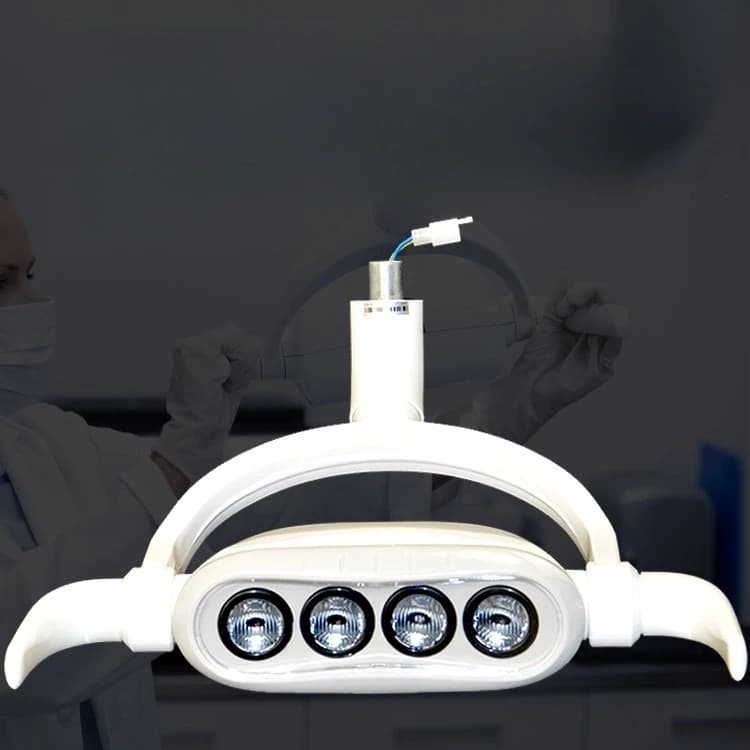 Lab Chair LED Four Bead Oral Induction Lamp Cold Light Lamp Shadowless Lamp 22mm/26mm . Detachable Handle s