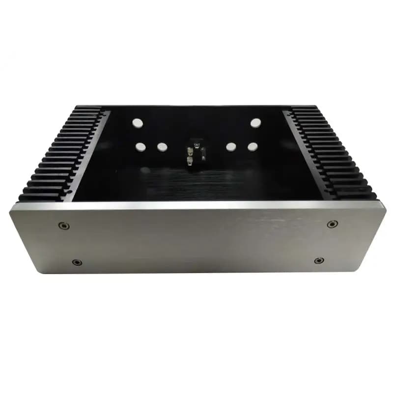 Aluminum Enclosure Double Radiator Audio Power Amplifier Chassis 260W70H166L Factory Price Aluminum Extrusion Shell