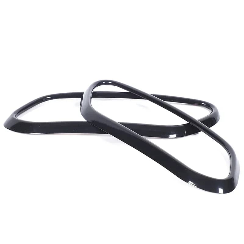 2Pcs Stainless Steel Gloss black For Volvo XC60 2018-2019 Car tail throat exhaust muffler pipe decorative cover car accessories
