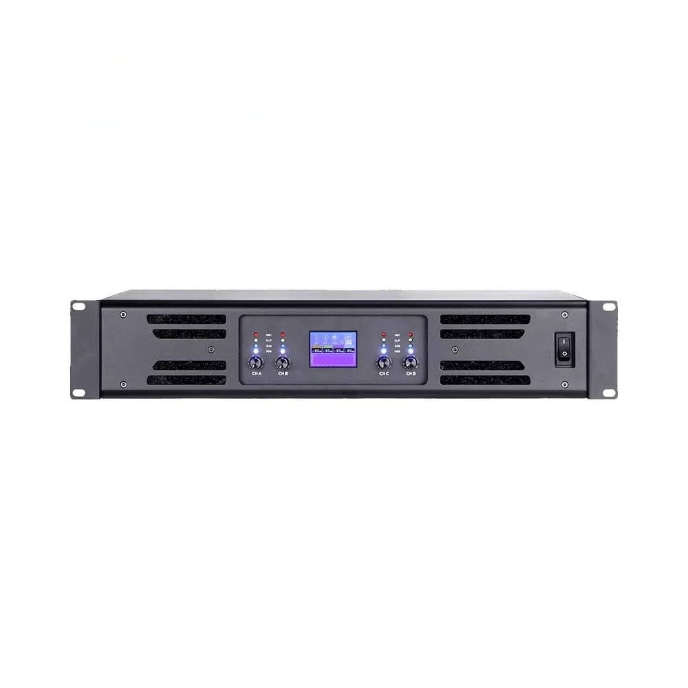 Wholesale Advanced 1300W 8 Ohm Audio Power Amplifier 4-Channel 2U Class D Karaoke Professional Amplifiers Metal Professional