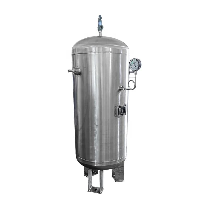 Stainless Steel 304 Materials 300 600 1000 Liter Air Tank High Pressure Compressor Air Gas Tank