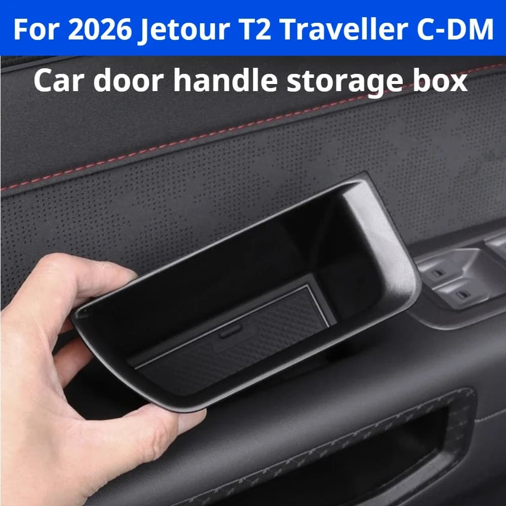 For 2026 Jetour T2 Traveller C-DM Door Handle Storage Box Center Console Organizer 5/7 Seater Interior Mod Accessories