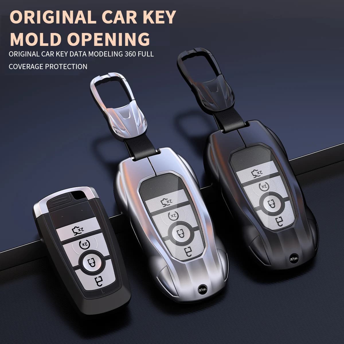 Car Key Case for Ford Fusion Mustang Explorer F150 Edge Mondeo Mk5 Focus Mk4 2019 2020 2021 Covers Car-Styling Accessories