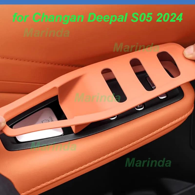 Car Door Lift Panel Silicone Protective Pad for Changan Deepal S05 2024 Door Armrest Panel Cover Interior Accessories