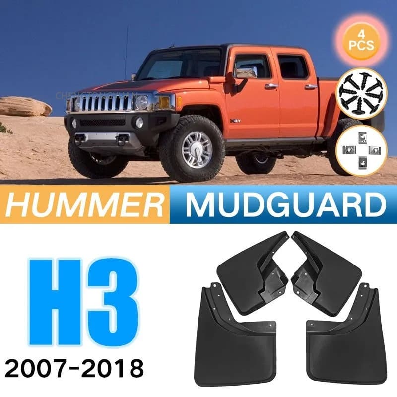 Mudflaps Fender for Hummer H3 2007-2018 Mud Flaps Splash Guards Front Rear Wheels Fender Car Accessories 4Pcs