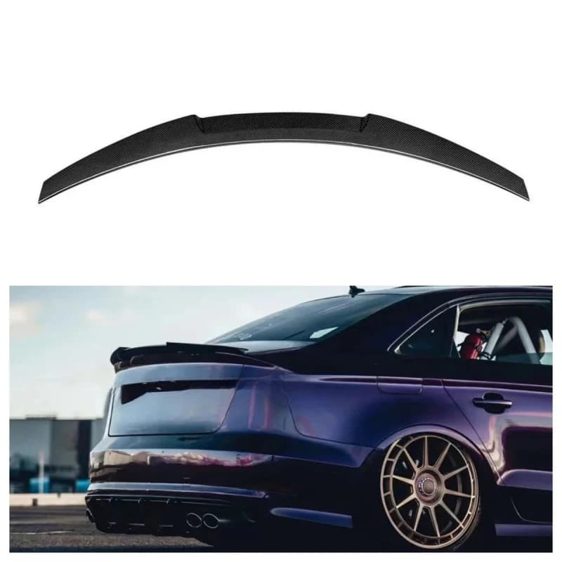 High Quality 2013-2020 Car wings Suitable for  A3 8V M4 Style Dry Carbon Fiber Tail Spoiler