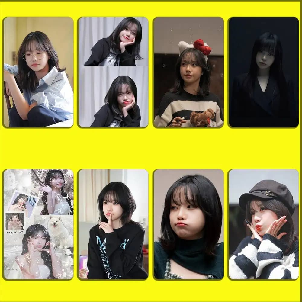 Singer Actress Jo Y-Yuri Yu ri Card Stickers For Debit Bank Credit Cards Metro Bus Pass Sticker Decoration Cover 4PCS Card Skin
