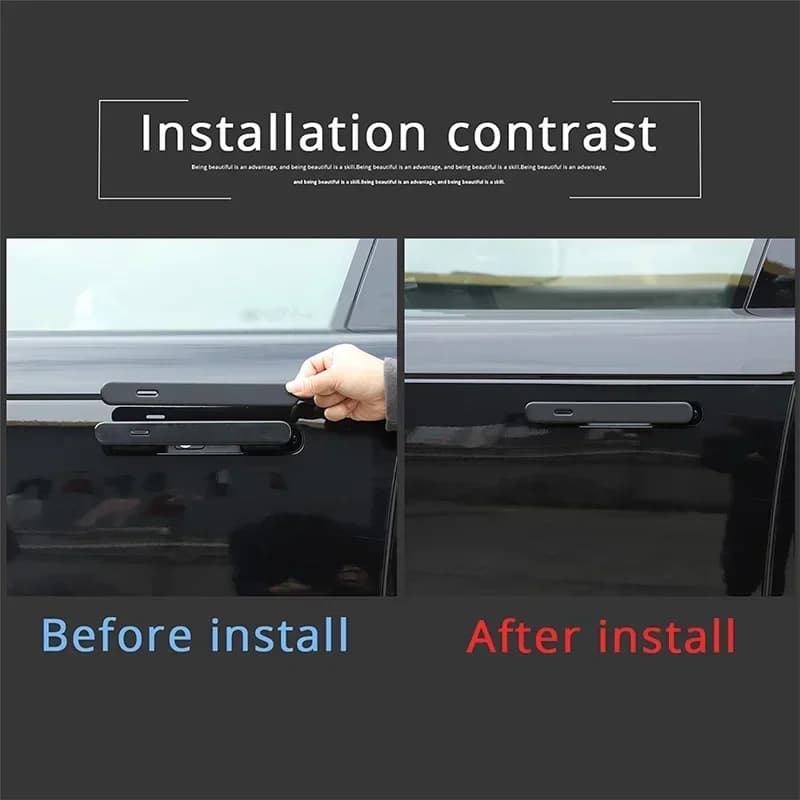 For Range Rover Sport/Vogue 2023+ ABS Matte Black car styling exterior handle sticker  exterior protection accessories 4 pieces