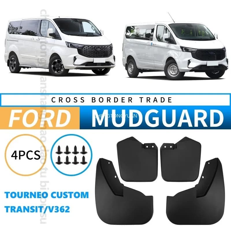 Mudguards For Ford Tourneo Custom Transit V362 Fenders Durable Anti Splash Car Mud Flaps Front Rear Wheel For Protection 4Pcs