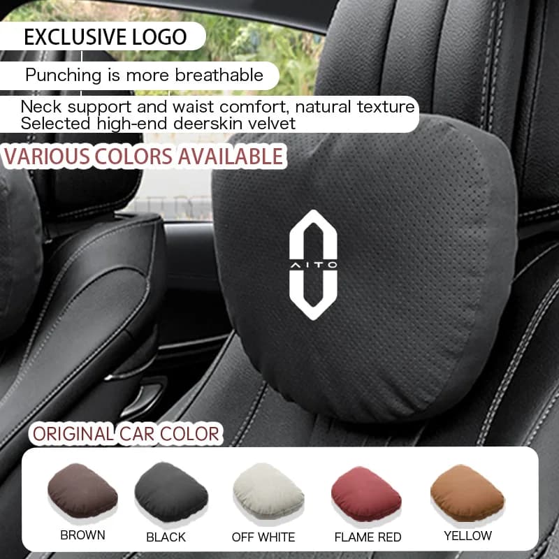 For Huawei AITO M9 Car Parts M5 M7 SERES 5 New Key Case Logo 2025 Accessories Four Seasons Car Headrest Neck Pillow Waist Pillow