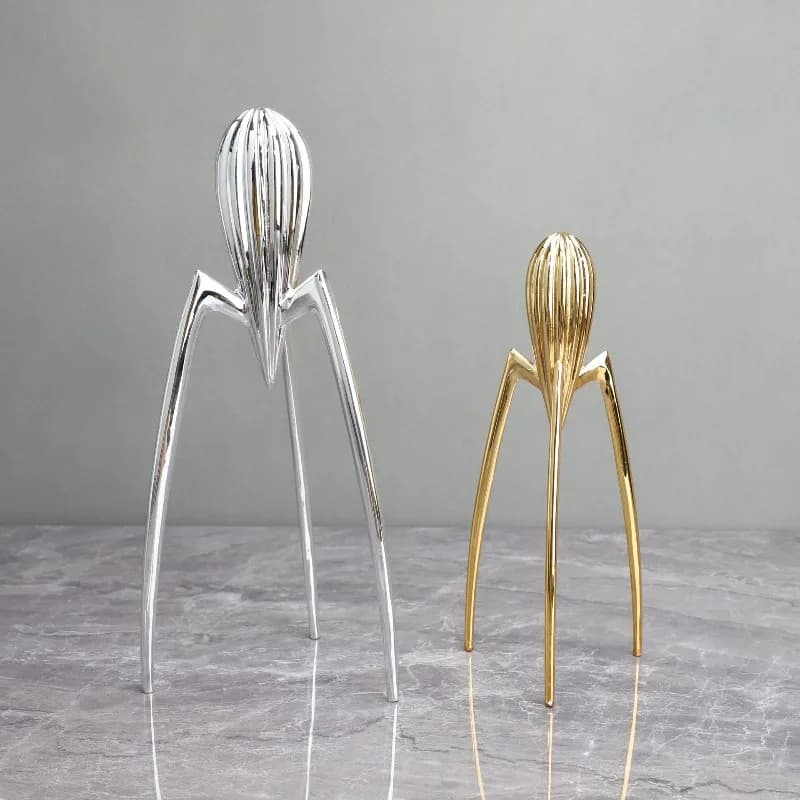 Modern  Home Decor Light Luxury Electroplated Metal Ornament Model Room Office Livingroom Entrance Cabinet Husehold Decoration