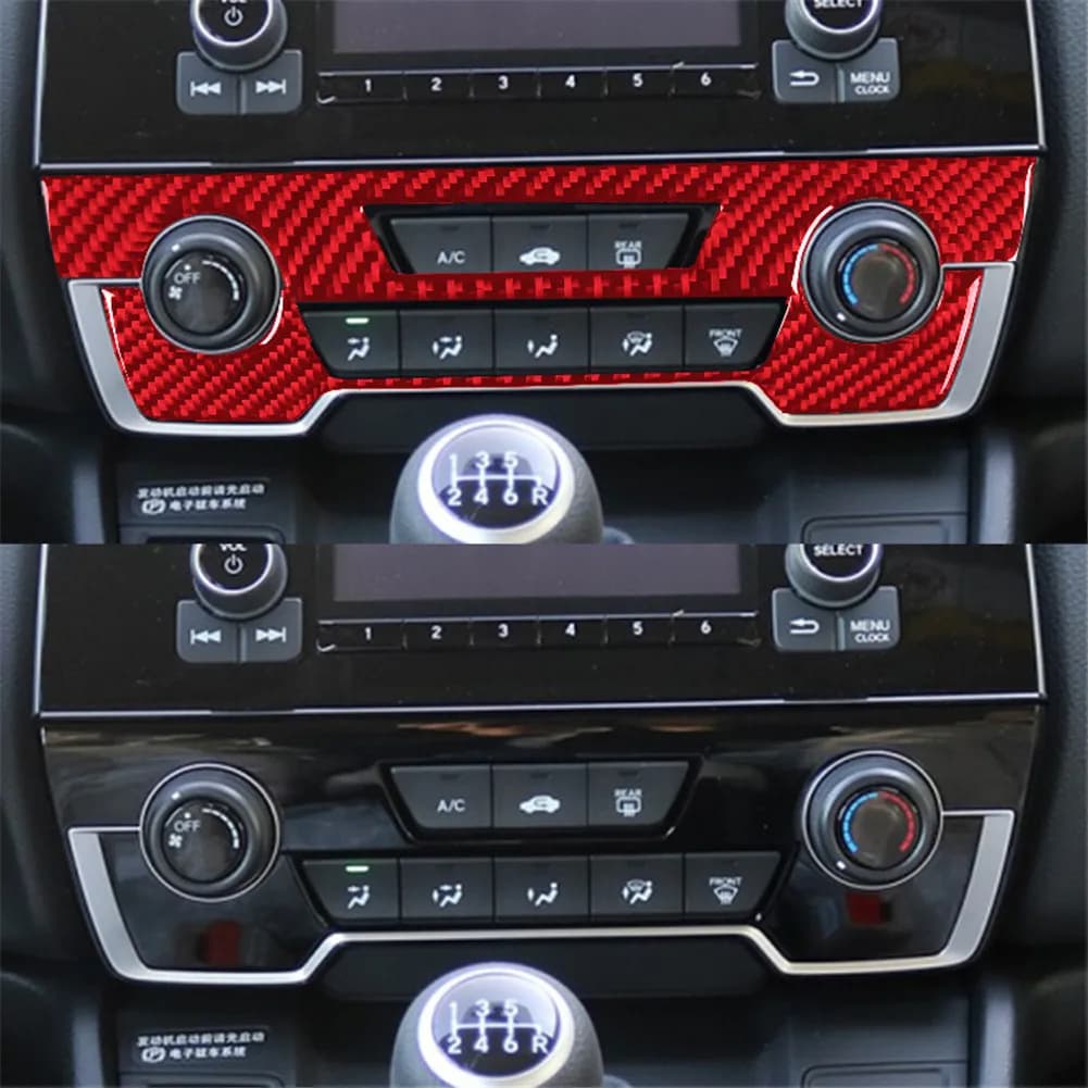 For Honda CR-V 2017 2018 2019 2020 2021 imitation Carbon Fiber Car Interior Stickers Cover Trim