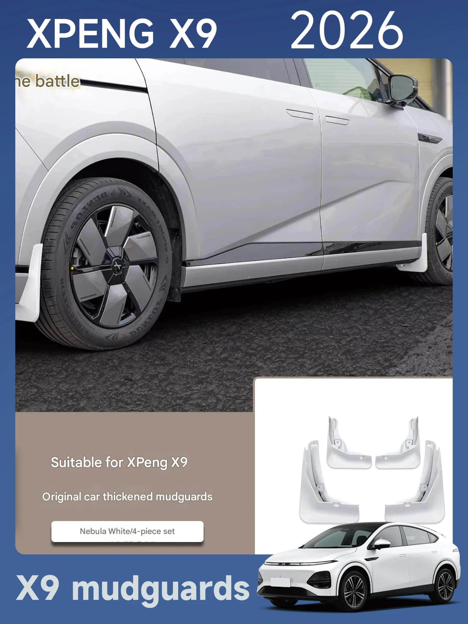 [Fast Shipping] XPENG X9 Mudguards - 26 Models