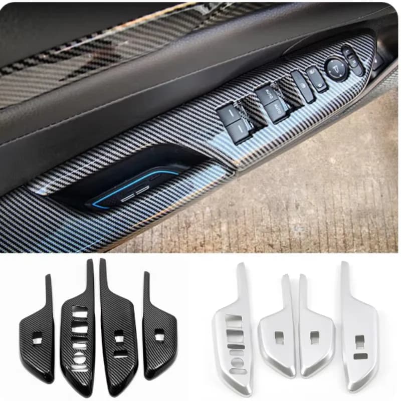 LHD RHD For Honda Civic 10Th Gen Sedan 2016-2018 Car Armrest Window Rise Lift Down Control Switch Door Lock Panel Cover Trim