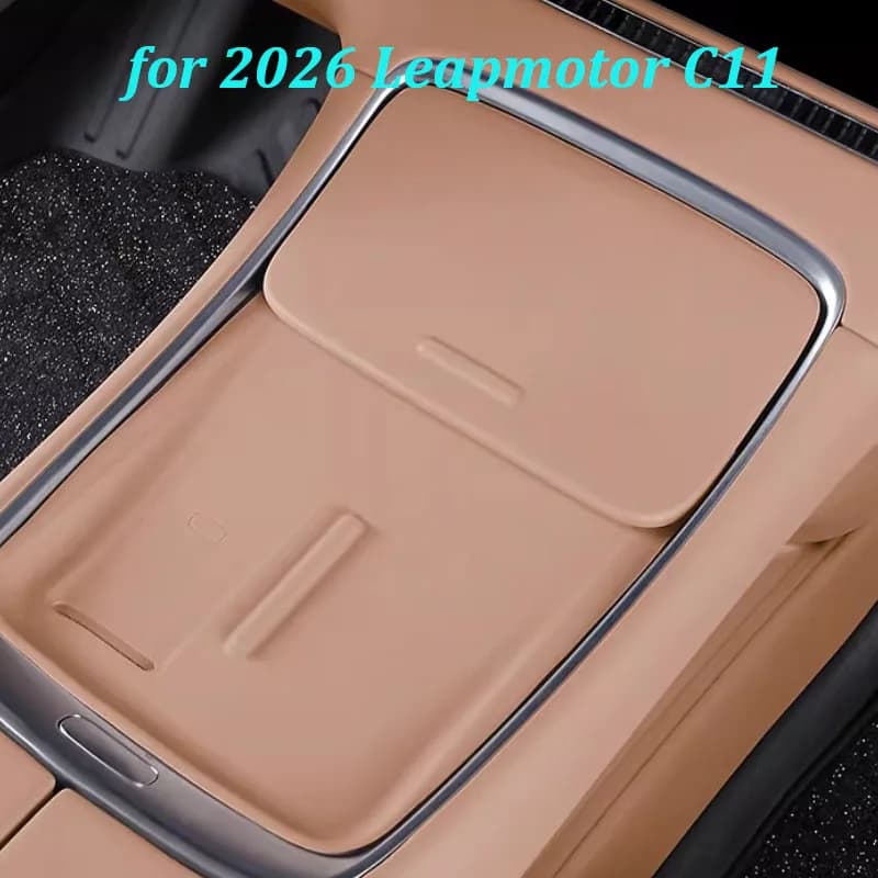 Car Silicone Pad For 2026 Leapmotor C11 Wireless Charging Cup Holder Anti-Slip Center Console Protector Mat Interior Accessories