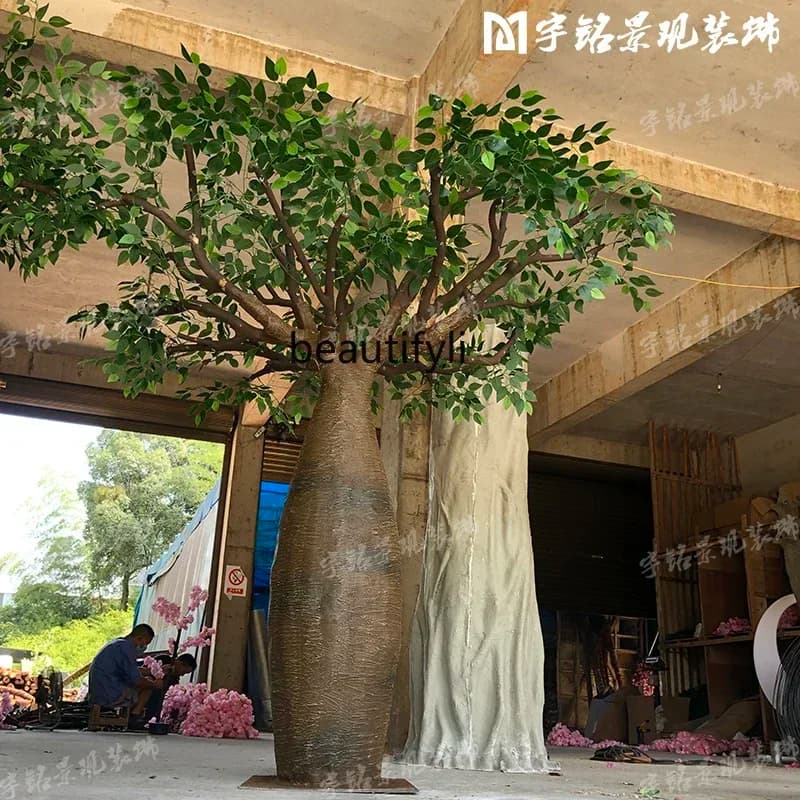 SS ss7486 Simulation outdoor fiberglass bread tree hotel large artificial tropical landscape fake bread tree
