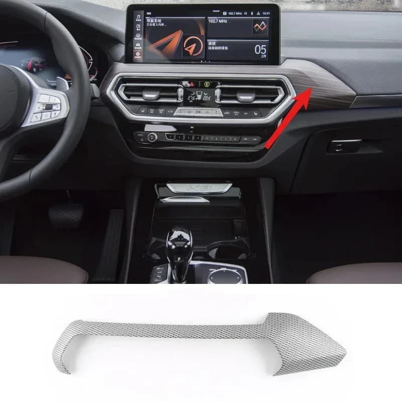 For BMW X3 G01 2022-2023 ABS Car Interior Center Control Console Air Condition Panel Cover Trim Interior Car Accessories