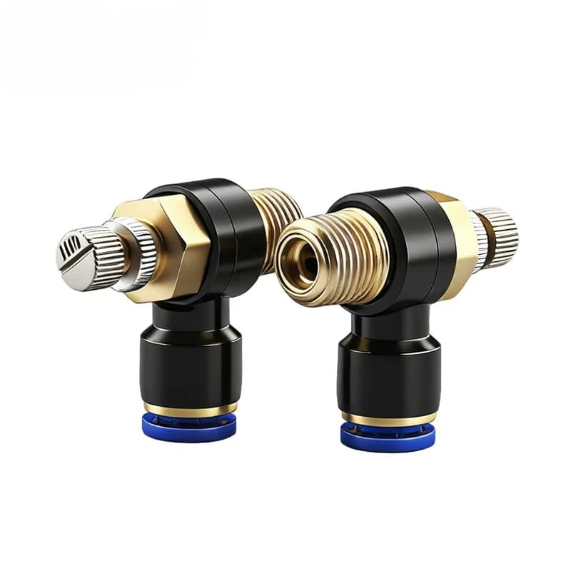 Air Speed Controller SL Series SL4~ SL12 Throttle Valve for Pneumatic Pipe Connection