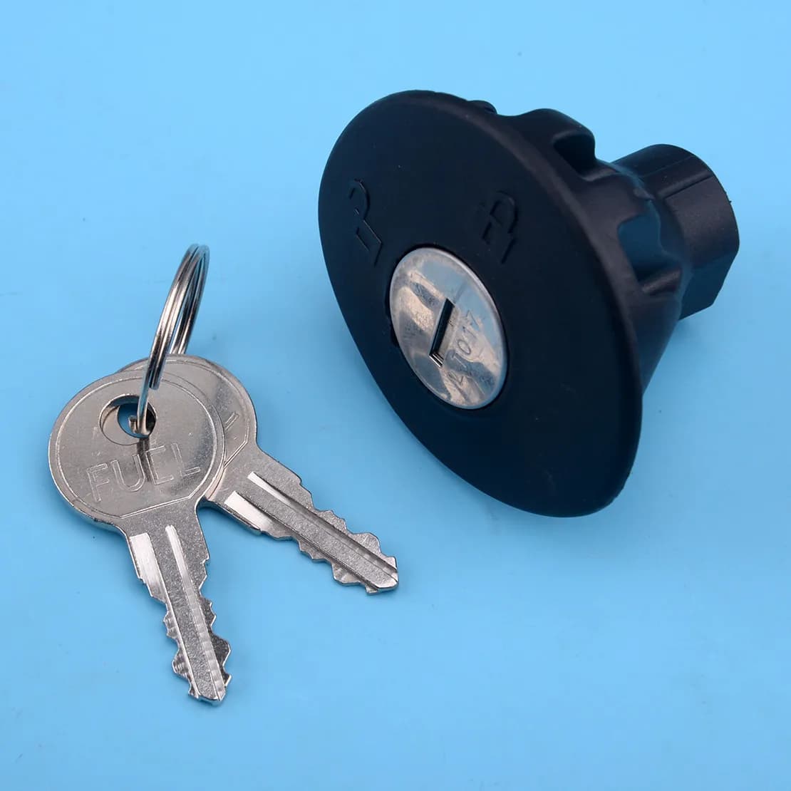 Locking Fuel Gas Tank Cover Cap Plug w/2 Keys Fit for Ford F150 Escape Focus 2010-2012