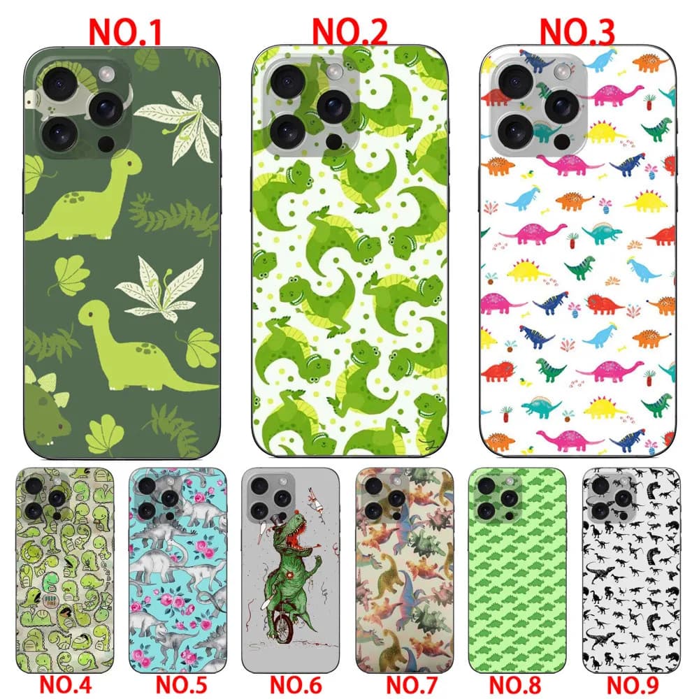 Animal Dinosaurs soft case  for iPhone 15 Pro 15 Pro Max 16 16 Plus 16 Pro 16 Pro Max