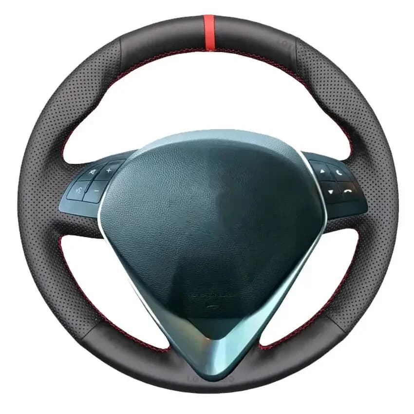 Hand Sewn Non-slip Custom Artificial Leather Steering Wheel Cover for Alfa Romeo Giulietta 2014-2021 MiTo Interior Accessories